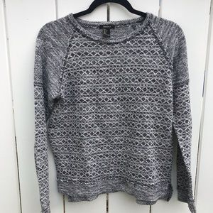 Black and white sweater